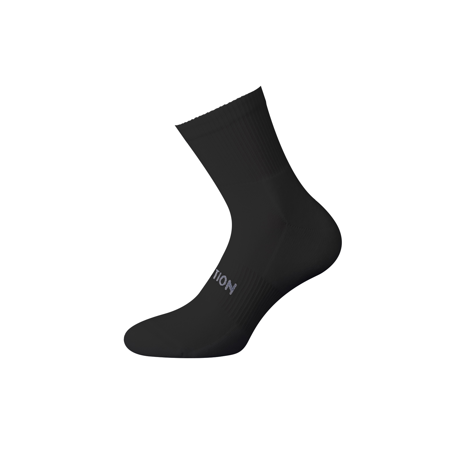 Walk Ανδρική αθλητική κάλτσα - Βαμβακερό ύφασμα - Μαύρη