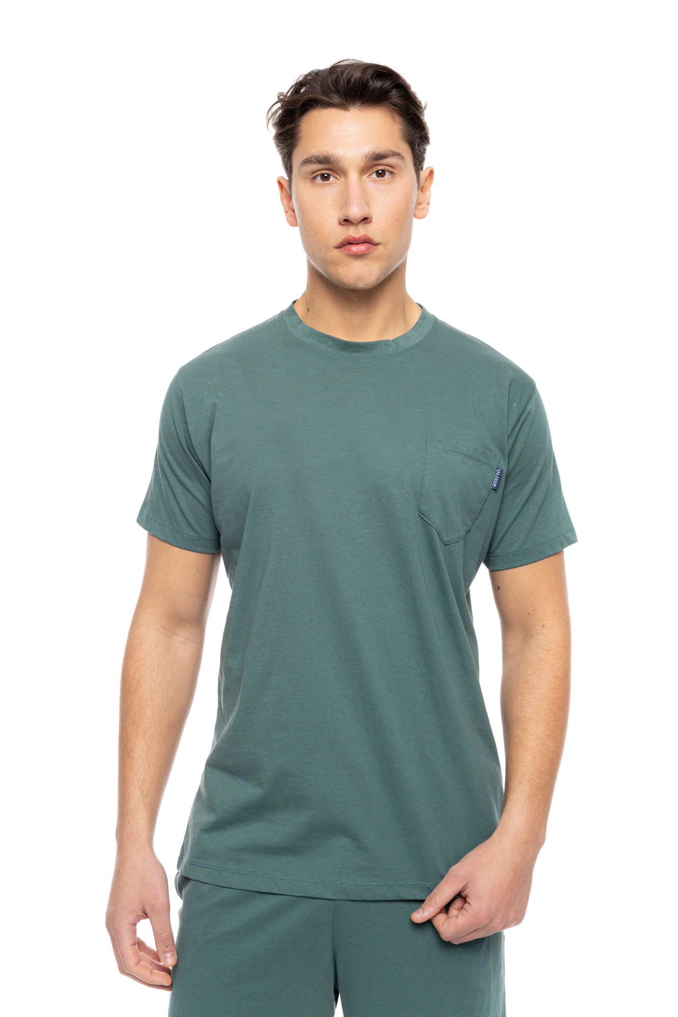 Ανδρική Καλοκαιρινή Πυτζάμα Ulisse - Oil Green - Κοντό μανίκι - Cotton Ανδρική Καλοκαιρινή Πυτζάμα Ulisse - Oil Green - Κοντό μανίκι - Cotton