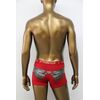 MED Ανδρικό boxer Eagle - Κόκκινο με σχέδια - Φαρδύ εξωτερικό λάστιχο