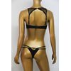 String slip Bella MED - Μαύρο Animal - Polyester