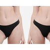 Γυναικείο brazil slip Walk - Μαύρο Brief από ίνες bamboo - 2 pack