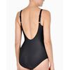 Γυναικείο ολόσωμο μαγιό Naturana - Κρουαζέ μαύρο - Plus size - Cup D E