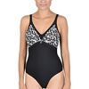 Γυναικείο ολόσωμο μαγιό Naturana - Μαύρο - Plus size
