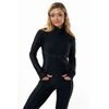 Γυναικείο JACKET MED JOAN - Μαύρο - Λευκές ραφές