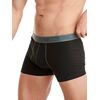 Ανδρικό boxer Walk Basic - Μαύρο βαμβακερό - 2 pack
