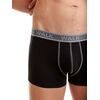 Ανδρικό boxer Walk Basic - Μαύρο βαμβακερό - 2 pack