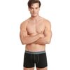 Ανδρικό boxer Walk Basic - Μαύρο βαμβακερό - 2 pack