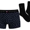 Ανδρικό Gift Pack Tommy Hilfiger - Μαύρο Boxer all over print - Μαύρες κάλτσες