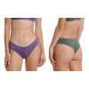 Γυναικείο brazil slip Walk - Brief από ίνες bamboo - Δαντέλα - 2 pack