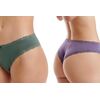 Γυναικείο brazil slip Walk - Brief από ίνες bamboo - Δαντέλα - 2 pack
