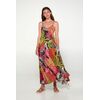 Γυναικείο Beachwear Vamp - Τροπικό print - Maxi Καλοκαιρινό φόρεμα