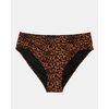 Μαγιό slip Plus Size Rock Club - Animal Leo print- Μπικίνι με σούρες