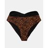 Μαγιό slip Plus Size Rock Club - Ψηλόμεσο - Μπικίνι κρουαζέ - Leo Print
