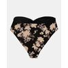 Μαγιό slip Plus Size Rock Club - Ψηλόμεσο - Μπικίνι κρουαζέ - Peony Print