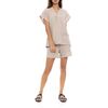 Γυναικεία πυτζάμα Pink Label Nude - Σορτσάκι - Αμάνικη - Regular Fit - Cotton