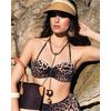Μαγιό Strapless Rock Club - Animal print - Bikini push-up - Cup B