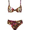 Σετ Γυναικείο μαγιό Naturana - Μπικίνι - Plus size - Animal - Cup D