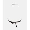 Γυναικείο Μαγιό Σουτιέν Strapless Rock Club - Macacao Print - Push-up Bikini - Regular Fit - Lycra - Cup B