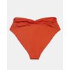 Γυναικείο Μαγιό slip Plus Size Rock Club - Ψηλόμεσο - Μπικίνι κρουαζέ - Terracotta - Lycra