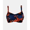 Γυναικείο Μαγιό σουτιέν Rock Club - Μεγάλο στήθος - Orchid print - Regular Fit - Lycra - Cup E