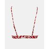 Γυναικείο Μαγιό top Rock Club - Corals print - Bikini Τρίγωνο με Λάστιχο - Regular Fit - Lycra