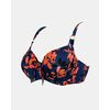 Γυναικείο Μαγιό top Rock Club - Orchid print - Bikini για μεγάλο στήθος - Regular Fit - Lycra - Cup E