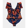 Γυναικείο Plus Size μαγιό ολόσωμο Rock Club - Orchid print - Regular Fit - Lycra - Cup E F