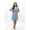 Γυναικεία ρόμπα Galaxy - Γαλάζια - Mini - Regular Fit - Viscose