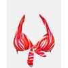 Γυναικείο Μαγιό Push Up τρίγωνο Rock Club - Waves print - Bikini Cup B - Regular Fit - Lycra