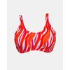 Γυναικείο Μαγιό σουτιέν Rock Club - Μεγάλο στήθος - Waves print Bikini - Regular Fit - Lycra - Cup D