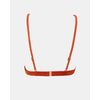 Γυναικείο Μαγιό top Rock Club - Terracotta - Bikini Τρίγωνο με Λάστιχο - Regular Fit - Lycra
