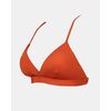 Γυναικείο Μαγιό top Rock Club - Terracotta - Bikini Τρίγωνο με Λάστιχο - Regular Fit - Lycra
