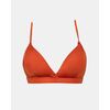 Γυναικείο Μαγιό top Rock Club - Terracotta - Bikini Τρίγωνο με Λάστιχο - Regular Fit - Lycra