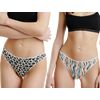 Γυναικείο brazil slip Walk - Multicolor Brief από ίνες bamboo - 2 pack
