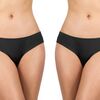 Γυναικείο boxer slip Walk - Μαύρο Brief από ίνες bamboo - 2 pack