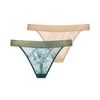 Dorina Γυναικείο String VERA - 1+1 ΔΩΡΟ - Μπεζ & Πράσινο - 2 Pack - Polyamide - Regular Fit