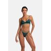 Γυναικεία Bralette Dorina - 1+1 ΔΩΡΟ - Γεωμετρική Δαντέλα - Πράσινο - Μπεζ -  Polyamide - Regular Fit