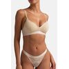 Γυναικεία Bralette Dorina - 1+1 ΔΩΡΟ - Γεωμετρική Δαντέλα - Πράσινο - Μπεζ -  Polyamide - Regular Fit