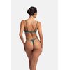 Γυναικεία Bralette Dorina - 1+1 ΔΩΡΟ - Γεωμετρική Δαντέλα - Πράσινο - Μπεζ -  Polyamide - Regular Fit