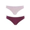 Γυναικείο Brazil Cotonella - Cotton Δαντέλα  - Λιλά/Ροζ - 2 pack