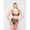 Γυναικείο Σουτιέν Balconette Luna - Μαύρο - Δαντέλα - Cup D - Polyamide - Regular Fit