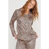 Γυναικεία πυτζάμα Noidinotte - Σατέν Σεμιζιέ - Animal Print - Regular Fit - Polyester