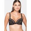 Γυναικείο Σουτιέν  Push-Up Luna - Μαύρο - Δαντέλα - Cup B - Polyamide - Regular Fit