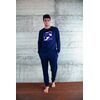 Ανδρική Πυτζάμα FILA - Χειμερινή - Navy με print - Cotton - Regular Fit