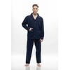Ανδρική πυτζάμα Galaxy - Μπλε με πουκάμισο - Regular Fit - Cotton