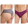 Γυναικείο brazil slip Walk - Δαντέλα - Μονόχρωμο Brief από ίνες bamboo - Regular Fit - 2 pack