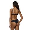 Γυναικείο Brazilian MED SYLVIE - Μαύρo - Μπεζ - Sexy slip - Regular Fit - Polyester