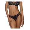 Γυναικείο Brazilian MED SYLVIE - Μαύρo - Μπεζ - Sexy slip - Regular Fit - Polyester