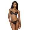 Γυναικείο Brazilian MED SYLVIE - Μαύρo - Μπεζ - Sexy slip - Regular Fit - Polyester
