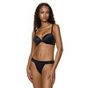 Γυναικείο Σουτιέν Push Up MED MONET - Μαύρο με στρας - Regular Fit - Polyester - Cup B
